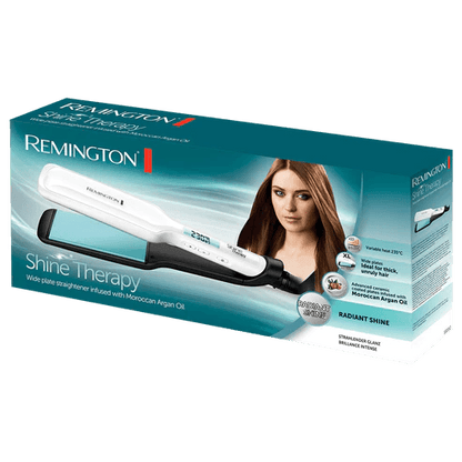 Remington Shine Therapy Wide Plate S8550 Hair Straightener - Khayest