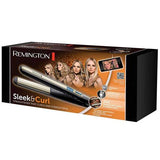 Remington Sleek and Curl S6500 – 2 in 1 Hair Straightener & Curler