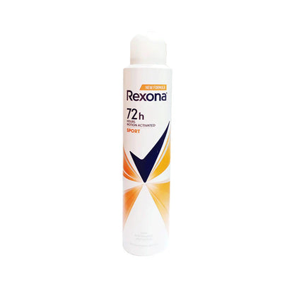 Rexona 72 Hour Sport Antiperspirant Deodorant Spray 200ml – MotionSense™ Long-Lasting Sweat Protection