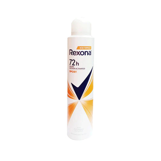 Rexona 72 Hour Sport Antiperspirant Deodorant Spray 200ml – MotionSense™ Long-Lasting Sweat Protection - Khayest