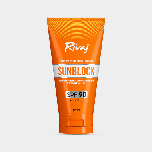 Rivaj Extreme Protection Sun Block SPF90 water resistant 100ml - Khayest
