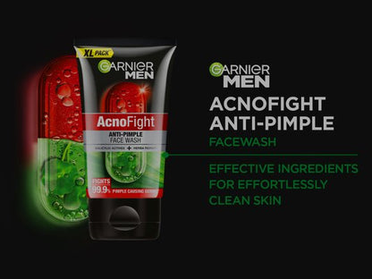 Garnier Men Acno Figh Anti Acne Face Wash 100Ml - Khayest