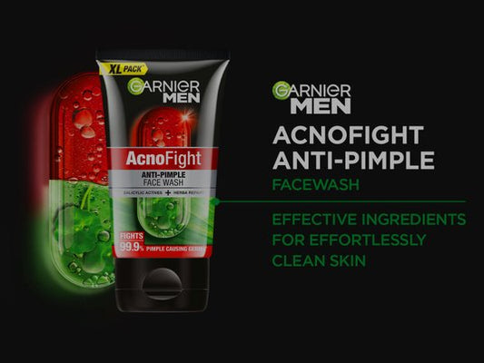 Garnier Men Acno Figh Anti Acne Face Wash 100Ml - Khayest