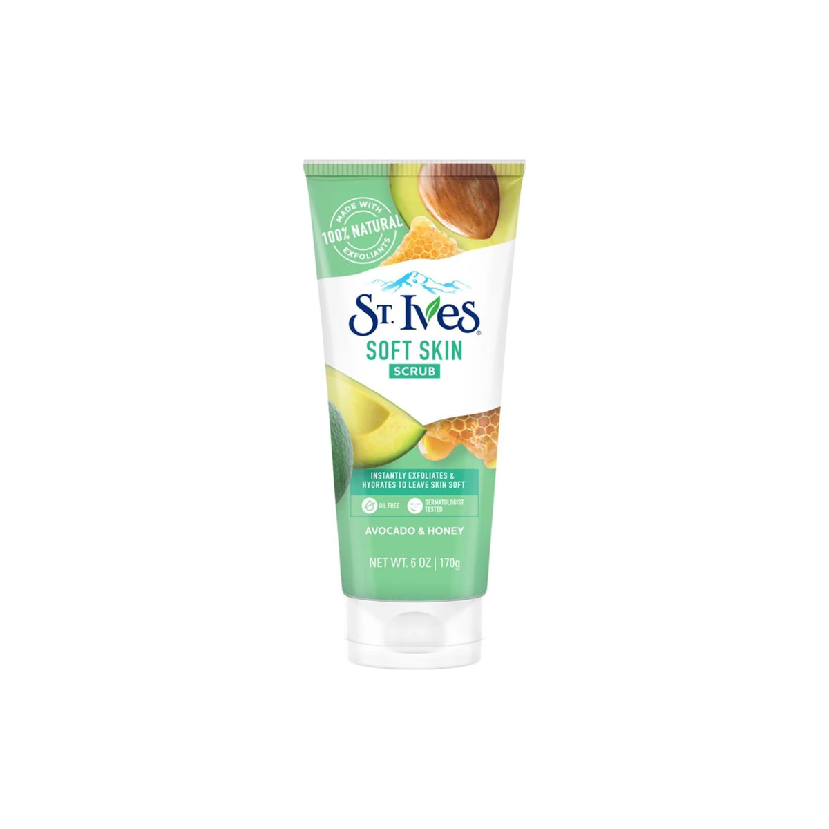 St. Ives Soft Skin Avocado & Honey Scrub 170g - Khayest