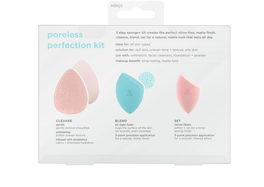 Real Techniques Sponge Poreless Perfection Kit - Khayest