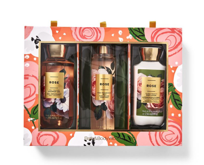 Bath and Body Rose Gift Set