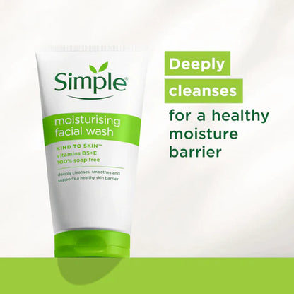 Simple Kind to Skin Moisturising Facial Wash 150ml - Khayest