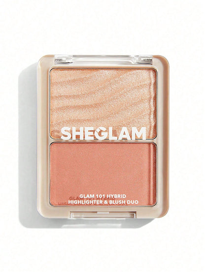SHEGLAM Glam 101 Hybrid Highlighter & Blush Duo