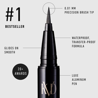 KVD Beauty Tattoo Liner Waterproof Liquid Eyeliner – Trooper Black 10