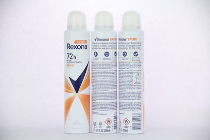 Rexona 72 Hour Sport Antiperspirant Deodorant Spray 200ml – MotionSense™ Long-Lasting Sweat Protection