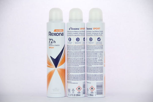 Rexona 72 Hour Sport Antiperspirant Deodorant Spray 200ml – MotionSense™ Long-Lasting Sweat Protection - Khayest