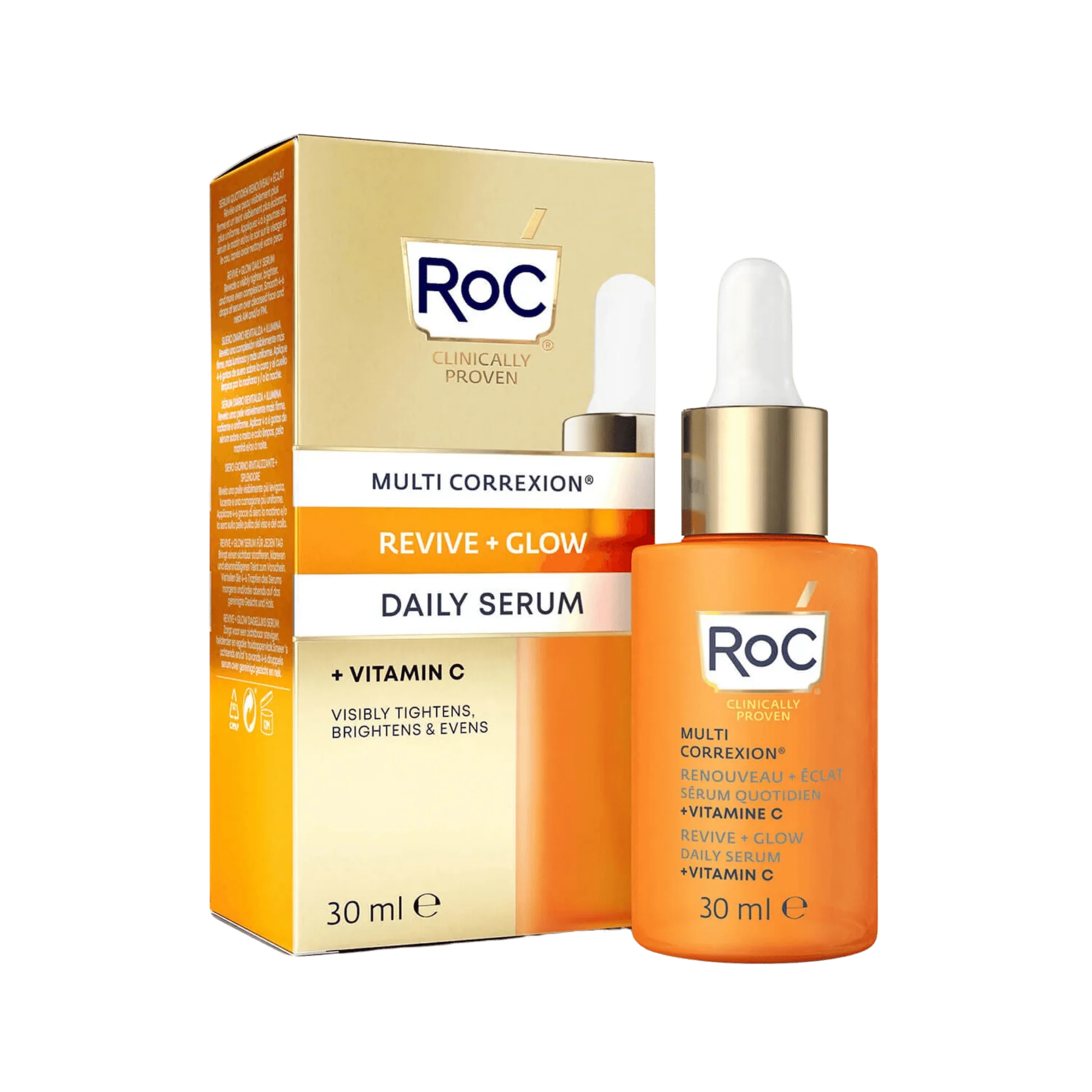 RoC Multi Correxion Revive + Glow Vitamin C Serum 30ml - Khayest