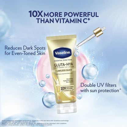 Vaseline Gluta Hya Flawless Glow Serum In Lotion 200ml - Khayest