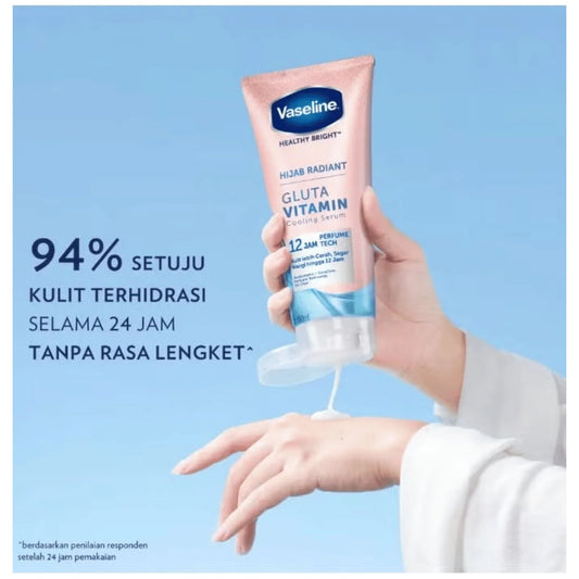 Vaseline Gluta Vitamin Hijab Radiant Cooling Serum 180ml