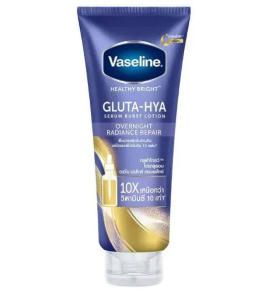 Vaseline Gluta-Hya Serum Burst Lotion Overnight Radiance Repair 300ml - Khayest