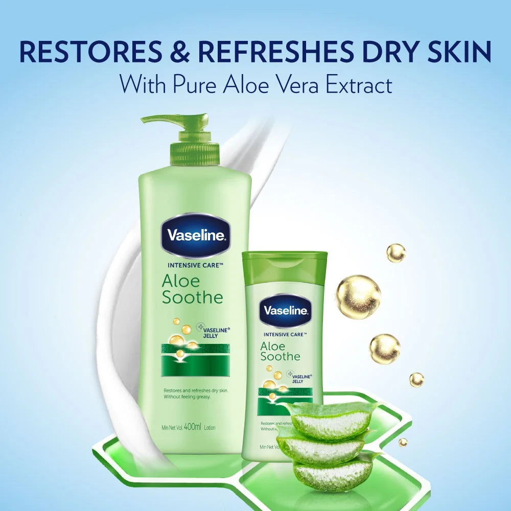 Vaseline Intensive Care Aloe Soothe Vaseline Jelly 400Ml - Khayest