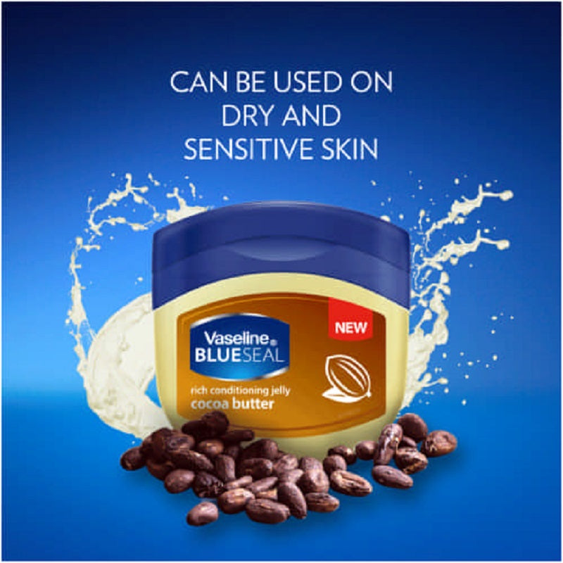 Vaseline Blueseal Cocoa Butter Rich Conditioning Jelly - Khayest