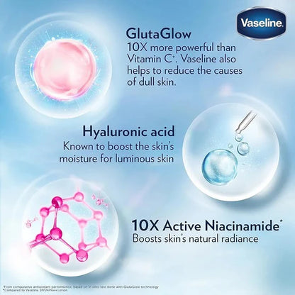 Vaseline Gluta Hya Smooth Radiance Serum Burst Lotion 200ml - Khayest