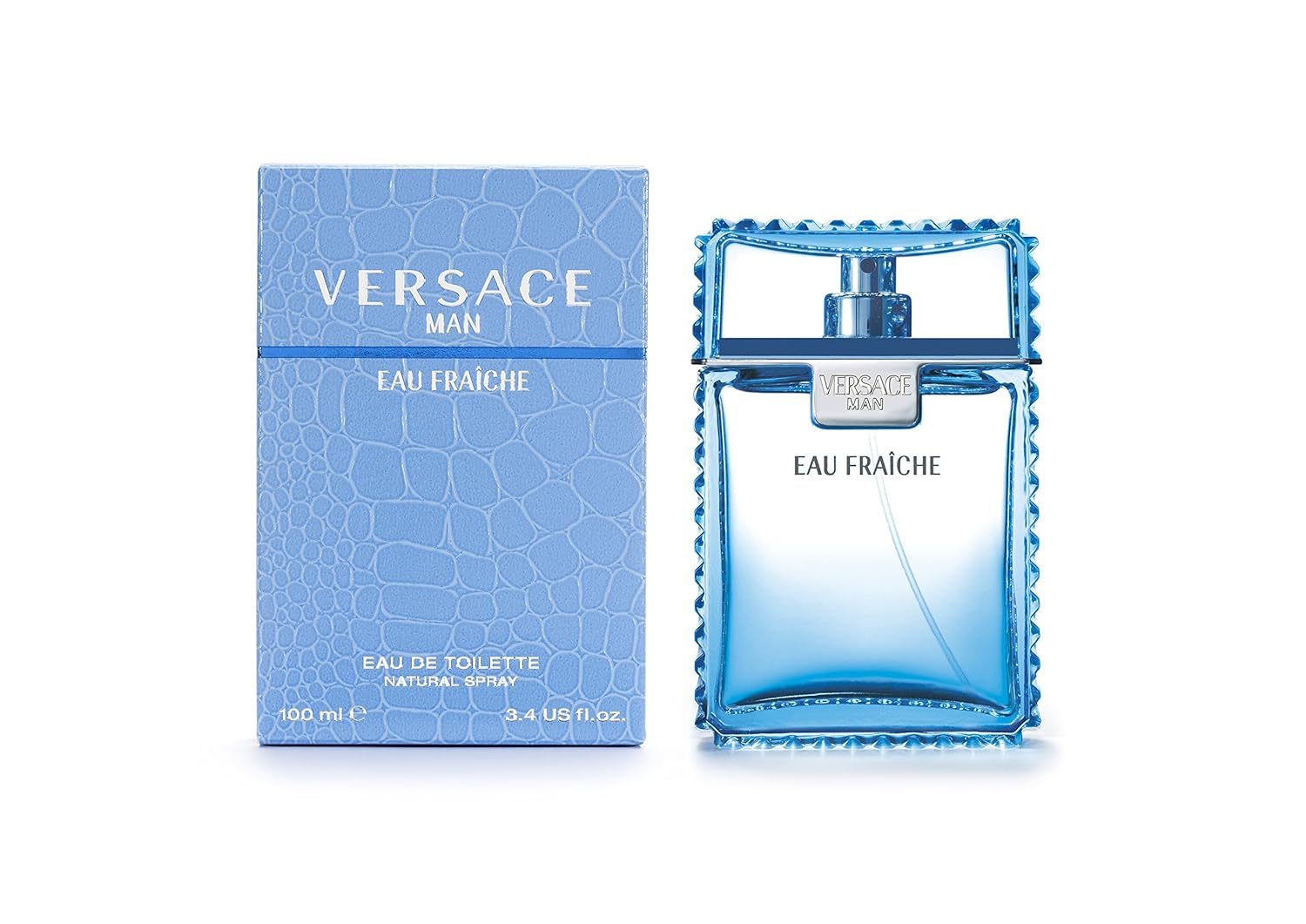 Versace Man Eau Fraiche Perfume for Men EDT 100ml box and bottle 2