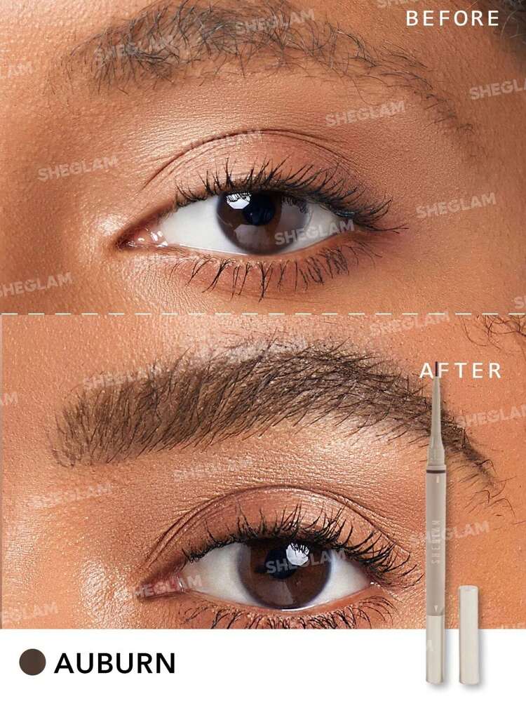 Sheglam Brows On Demand 2 in 1 Brown Eye Liner Pencil - Khayest