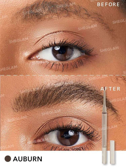 Sheglam Brows On Demand 2 in 1 Brown Eye Liner Pencil - Khayest