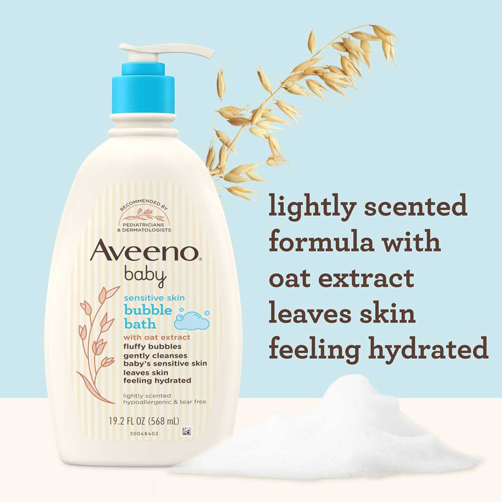 Aveeno Kids' Bubble Bath for Sensitive Skin 568ml