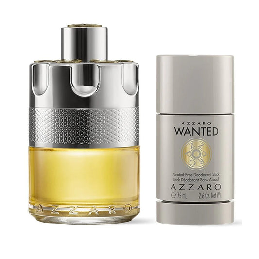 Azzaro Wanted Men Gift Set EDT 100Ml + Deodorant Stick 75G - Khayest