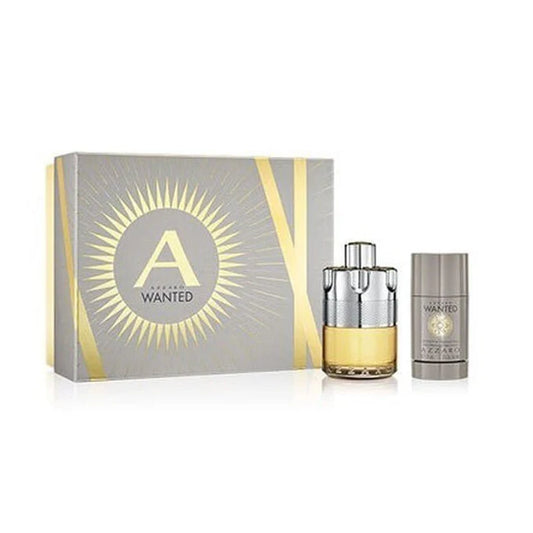 Azzaro Wanted Men Gift Set EDT 100Ml + Deodorant Stick 75G - Khayest
