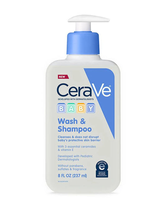 Baby wash & shampoo by cerave 237ml - Khayest