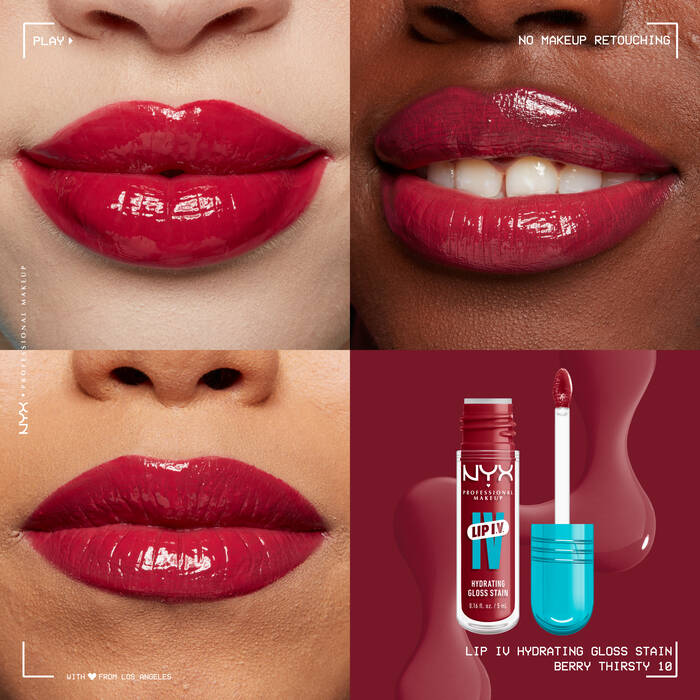 NYX Lip I.V. Hydrating Lip Gloss Stain - Khayest