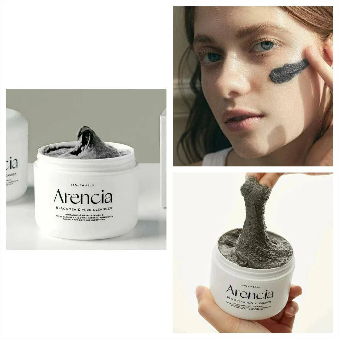 Arencia Black Tea & Yuzu Cleanser 120g - Khayest