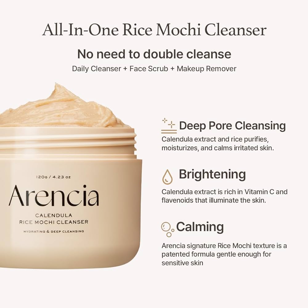 Arencia Fresh Calendula Mochi Cleanser 120g - Khayest