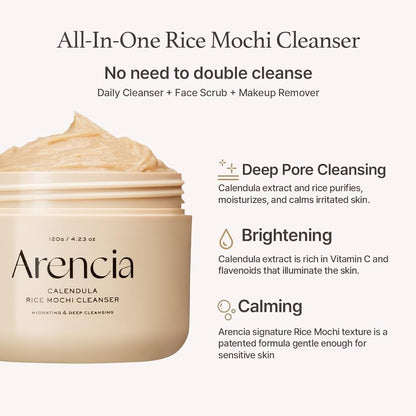 Arencia Fresh Calendula Mochi Cleanser 120g - Khayest