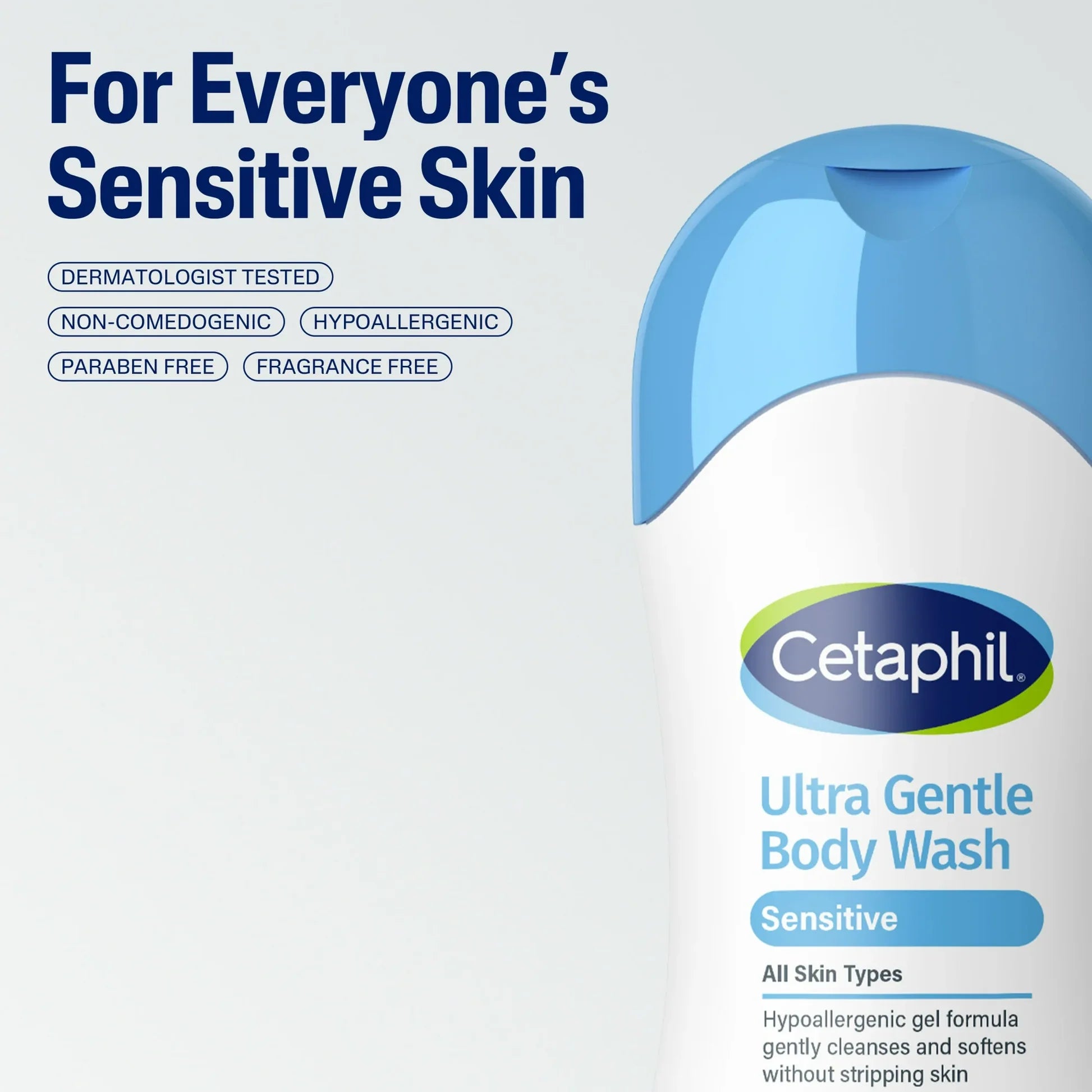 Cetaphil ultra Gentel Body Wash For All Skin Type 500Ml - Khayest