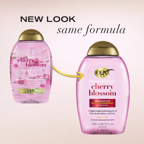 OGX Heavenly Hydration + Shine Cherry Blossom Hair Shampoo 385 - Khayest