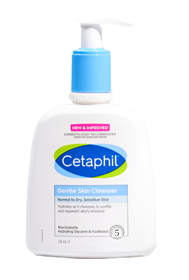 Gentle skin cleanser by Cetaphil dry to normal, sensitive skin 236ml - Khayest