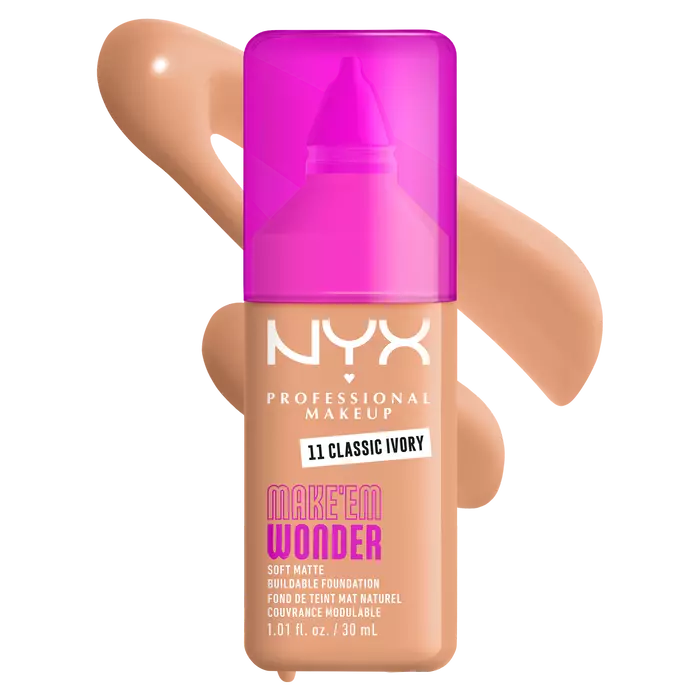 NYX Professional Makeup Make ’Em Wonder Soft Matte Buildable Foundation