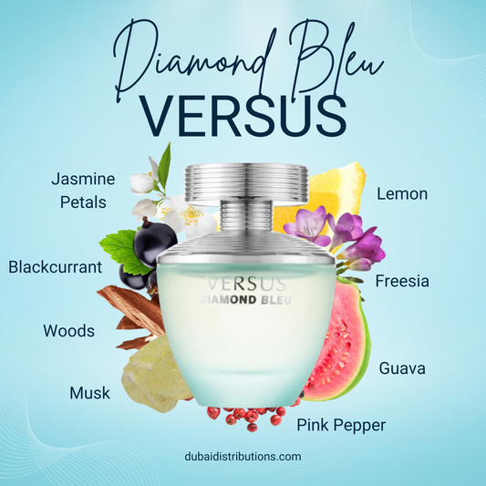 Versus Diamond Bleu  EDP Perfume 100ml - Khayest
