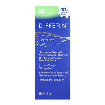 Differin Cleanse Acne Foaming Cleanser 148ml – Gentle Daily Wash for Clearer Skin