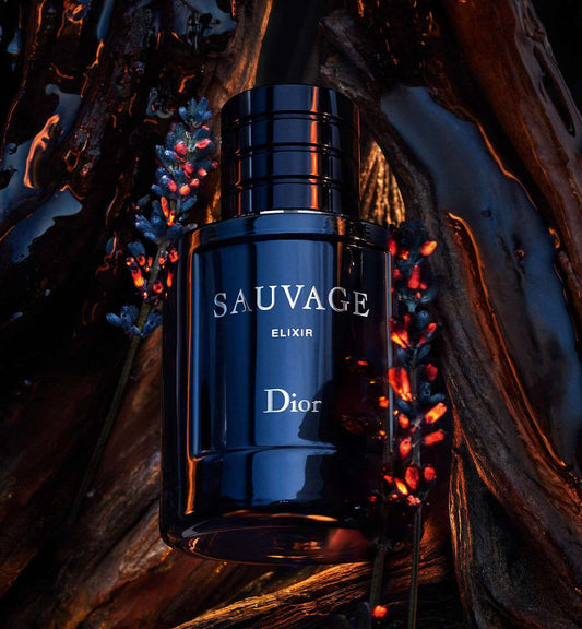 Dior Sauvage Elixir lavender heart notes ingredient in premium men's Sauvage perfume composition