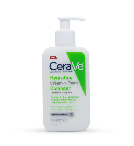 Hydrating Cream-to-Foam Cleanser by Cerave 237ml - Khayest