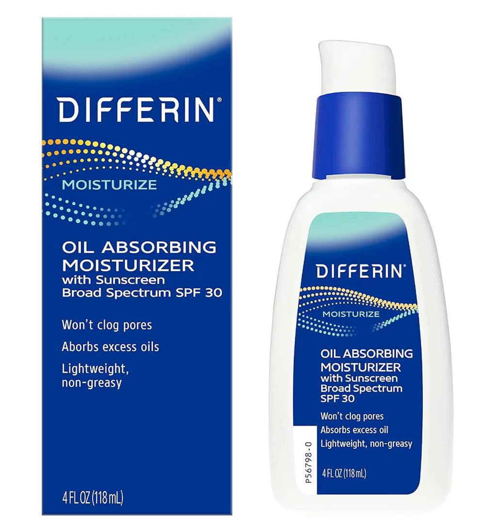 Differin Oil Absorbing Face Moisturizer with SPF 30 118ml - Khayest