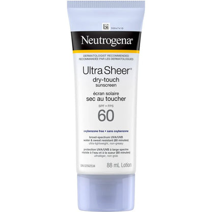 Neutrogena Ultra Sheer Dry-Touch SPF60 Sunscreen 88Ml - Khayest