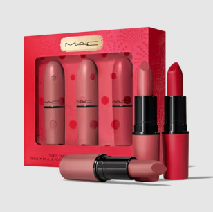 MAC Three Cheers Lip Trio Lipstick Kit - Khayest
