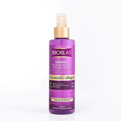 BioBlas Repairing Keratin & Collagen Liquid Conditioner 200ml