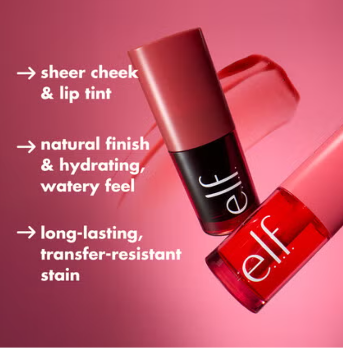 ELF Sheer For It Lip And Cheek Blush Tint - Khayest