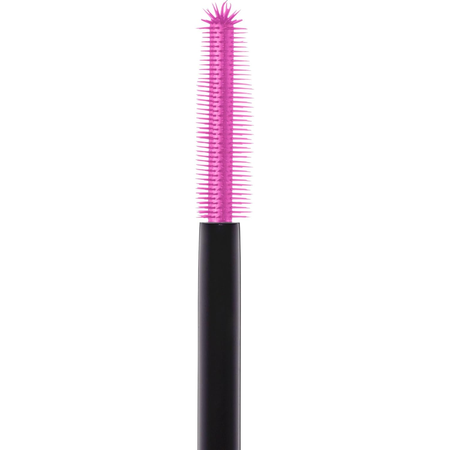Eyelash extension brush with pink bristles on a white background