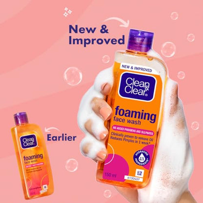 Clean & Clear Foaming Face Wash - Khayest