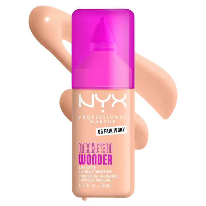 NYX Professional Makeup Make ’Em Wonder Soft Matte Buildable Foundation