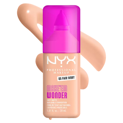 NYX Professional Makeup Make ’Em Wonder Soft Matte Buildable Foundation
